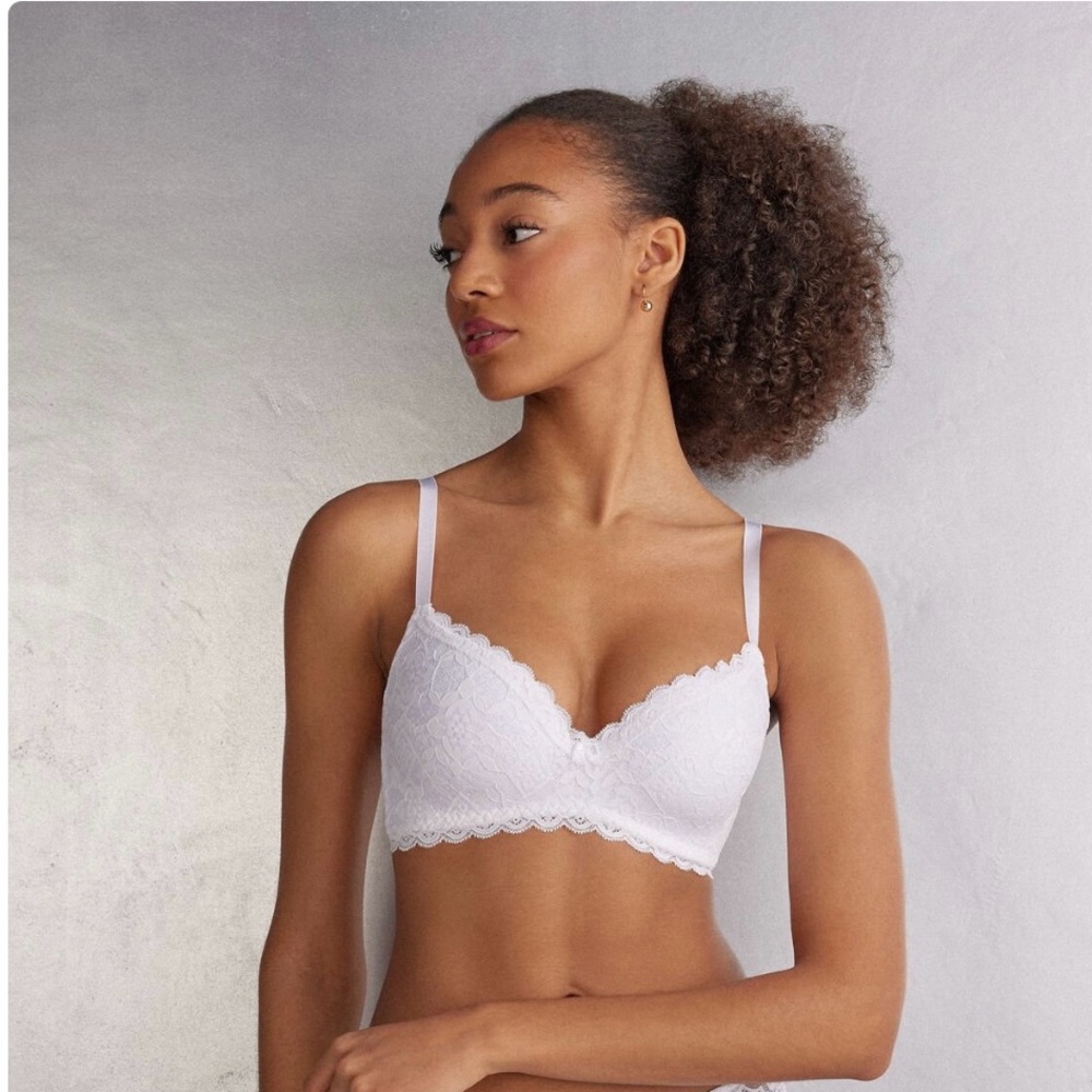 Intimissimi White Lace Adele Bra - Picture 2 of 4